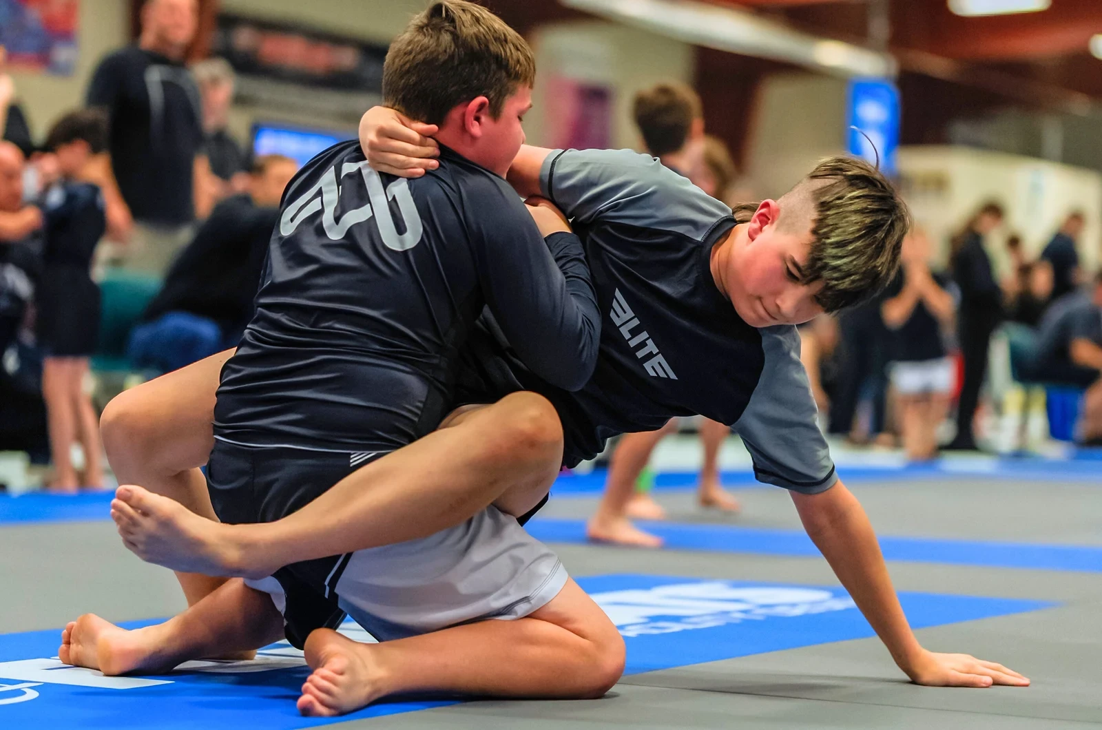 Kids martial arts discipline and focus